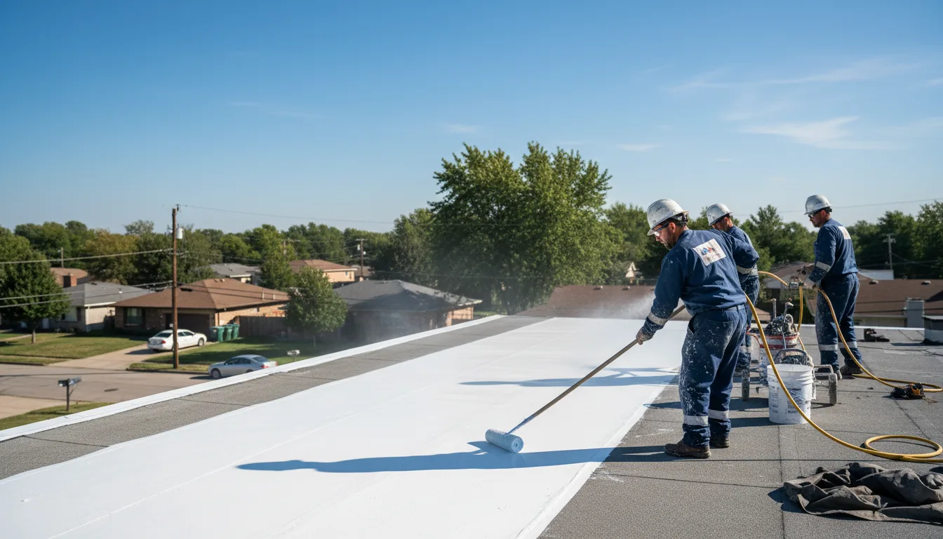 Commercial roof coating in Burgoon, OH near me